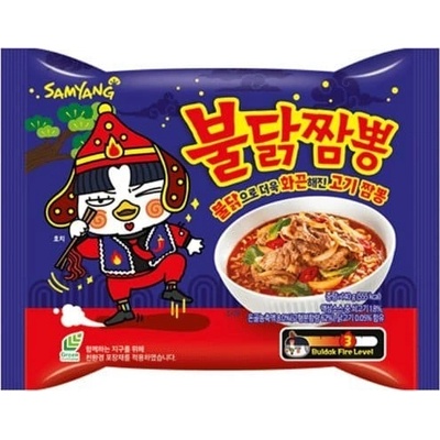 Samyang buldak ramien jjampong spicy chicken štipľavé kuracie rezance 140 g