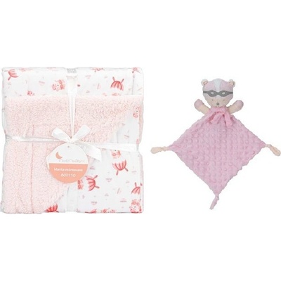 INTERBABY Deka BARÁNOK & PADÁK a prítulka růžová