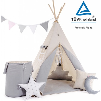 ELIS DESIGN set teepee stan pro děti béžový standard – Zboží Dáma