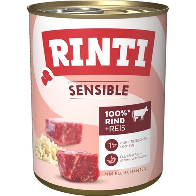 Rinti Sensible hovädzie a ryža 6 x 800 g