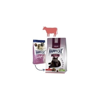 HAPPY CAT NEW Sterilised Voralpen-Rind hovädzie 2 x 10 kg