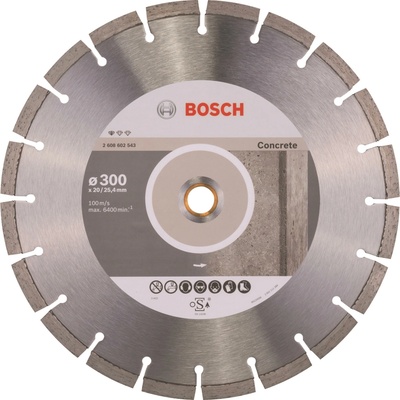 BOSCH Diamantový dělicí kotouč Standard for Concrete 300 x 20/25,40 x 2,8 x 10 mm 2.608.602.543