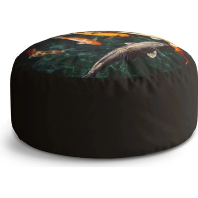 Sablio Taburet Circle Ryby: 38x48 cm
