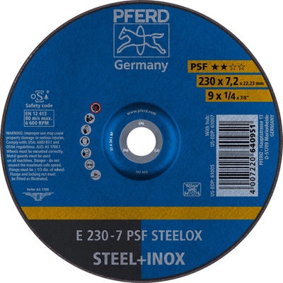Pferd Brúsny kotúč 230 x 7,2 x 22,23 mm 4007220640951