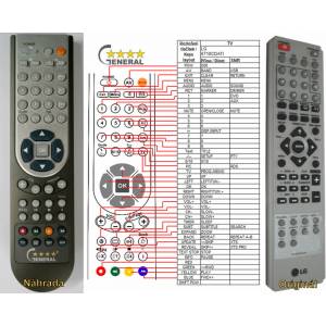 GENERAL LG 6710CDAT05C - съвместимо дистанционно управление на марката General (6710CDAT05C) Дистанционно
