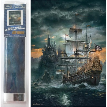 Norimpex - Puzzle Diamant painting: Pirate ship 30x40cm - 1 - 39 piese