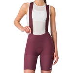 Castelli Дамски клин за колоездене Castelli Women's Premio Evo DT Bibshort Cycling bottoms - Deep Bordeaux / Rosa Giro - размер XS (155-1955-0311)