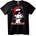 NOONEBRAND Коледна тениска с анимационни герои - XS, Black