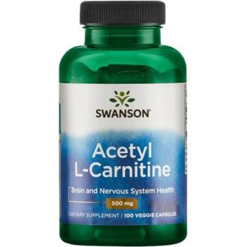 Image 1 of Swanson Acetyl L-Carnitine 500 mg [100 капсули]