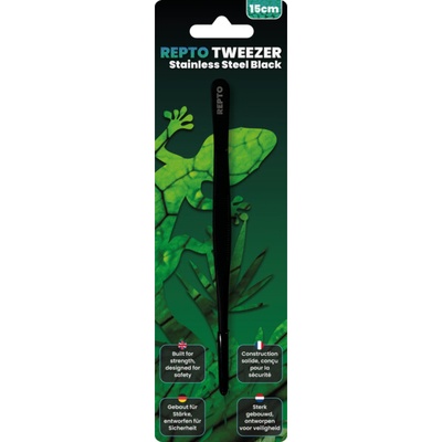 Repto Tweezer Stainless Steel Black 25 cm