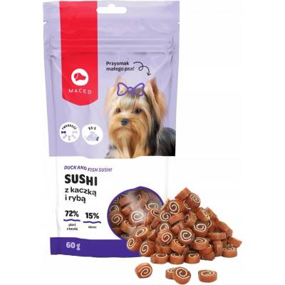 Maced Sushi maškrty s kačkou a rybou 60 g