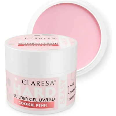 Claresa Hard Easy Builder Uv Led gél na nechty cookie pink 45g