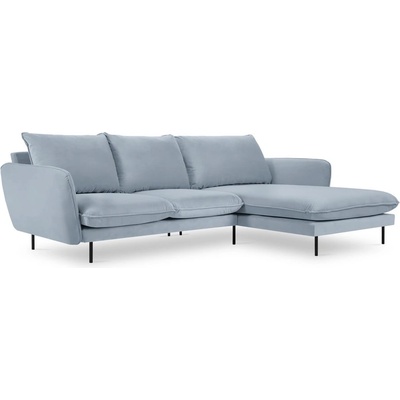 Cosmopolitan Design Ъглов диван от светлосиньо кадифе (десен ъгъл) Vienna - Cosmopolitan Design (COS_RC_51_F1_VIENNA2)