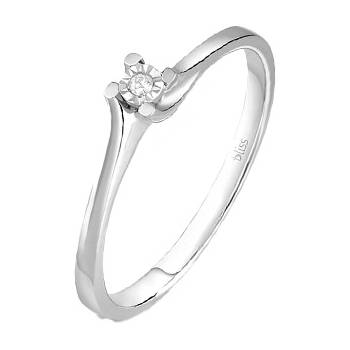 Bliss Златен дамски пръстен с диамант Bliss 20069985 (20069985)