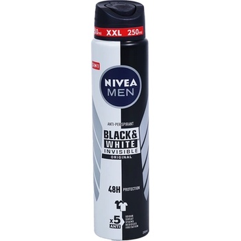 Nivea Мъжки део спрей Invisible on Black and White original XL size 250мл