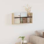 vidaXL Етажерка за списания с рафт Сонома дъб 60 x 12 x 30 см (890794)