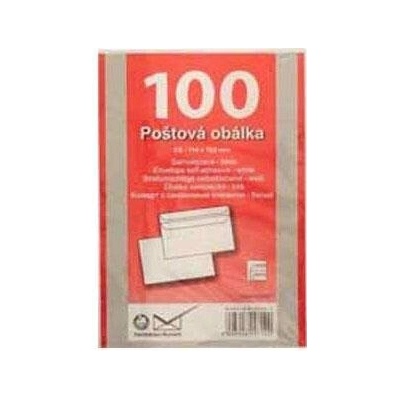 Poštové obálky C6 samolepiace, 100 ks