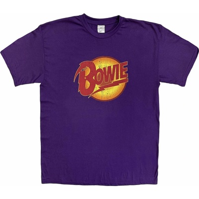 David Bowie tričko Vintage Diamond Dogs Logo fialové