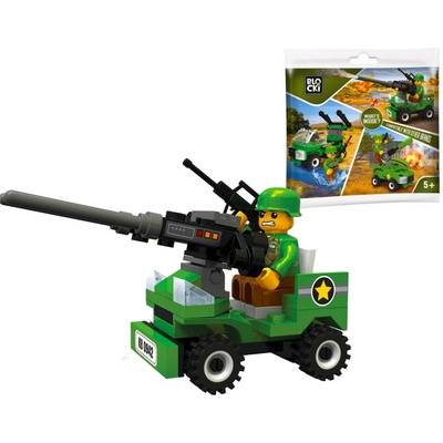 ICOM Blocki MyArmy Mobilní kulomet a figurka 49 ks
