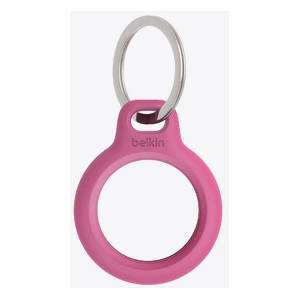 Apple Belkin Secure Holder w Keyring - Airtag - Pink (F8W973btPNK)