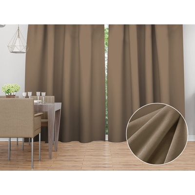 Biante Zamatový záves Velvet Prémium SVP-034 Kávovo hnedý - šírka 270 cm 270x200 cm