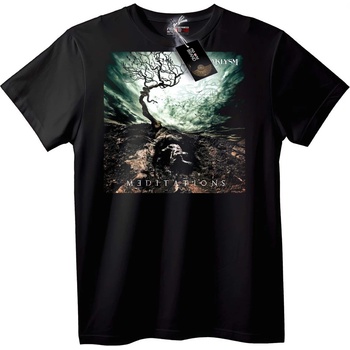 NOONEBRAND Тениска Klysm Медитативно Изкуство - 2XL, Black