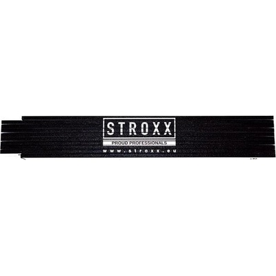 Stroxx Metr skládací dřevěný černý 2 m 19990