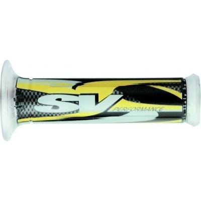 HARRIS gripy 01687-SVG (130 mm/22 mm) s otvorem barva šedá/černá/žlutá