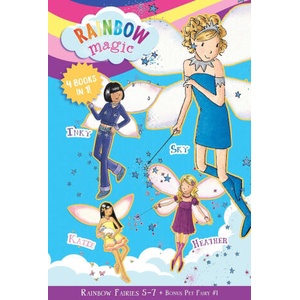 Rainbow Fairies: Books 5-7 with Special Pet Fairies Book 1: Sky the Blue Fairy, Inky the Indigo Fairy, Heather the Violet Fairy, Katie the Kitten Fair | MEADOWS DAISY (ISBN: 9781667201443)