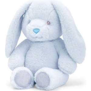 Keel Toys Eкологична плюшена играчка Keel Toys Keeleco - Бебе зайче, синьо, 20 cm (SE9111) - baby