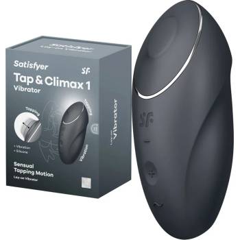 Image 1 of Клитор стимулатор, вибриращ и потупващ - Tap & Climax 1 Bluegrey (SATISFY471)