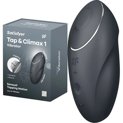 Клитор стимулатор, вибриращ и потупващ - Tap & Climax 1 Bluegrey (SATISFY471)