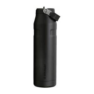 STANLEY 1913 Flip Straw Drinking Bottle with Straw 1.06L - Thermal Mug Cools for 17 Hours - Ice Cold for 4 Days - BPA Free - Leakproof - For Drink Holders - Dishwasher Safe - Black - 100000108013
