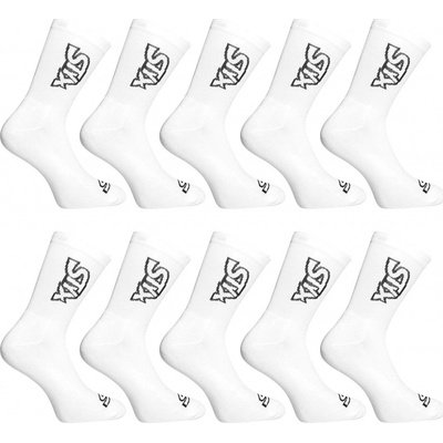 Styx 10PACK ponožky vysoké 10HV1061 bílé