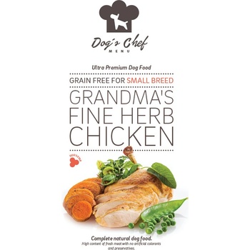 Dog's Chef Grandma's Fine Herb Chicken for Small breed 0,5 kg