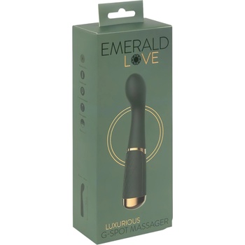 Emerald Love - акумулаторен, водоустойчив G-точков вибратор (зелен)