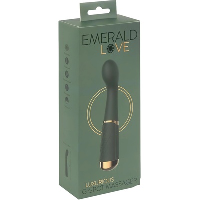 Emerald Love - акумулаторен, водоустойчив G-точков вибратор (зелен)