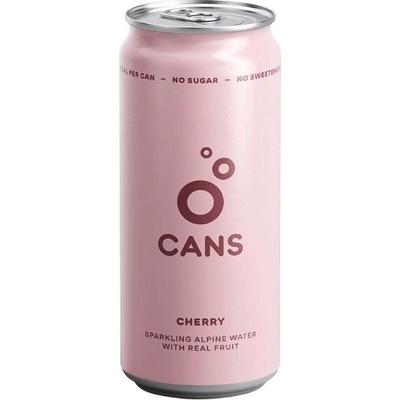 Cans jemně perlivá alpská voda čerešňa 330 ml