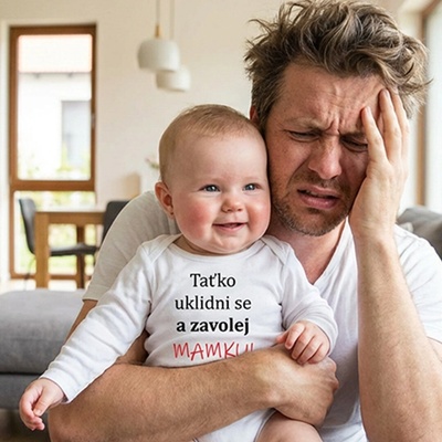 New Baby Body s potiskem a zavolej MAMKU!