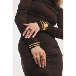 BERRIES пръстен дамски позлатен модел емайлен Viva Mocha Mousse XL Ring (PVMM15)