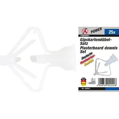 BGS 80843 Kraftmann - Hmoždinky do sádrokartonu. Sada 25 dílů – Sleviste.cz