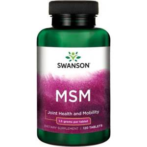 Swanson MSM, 1.5 g, 120 таблетки, Swanson (SWU112)