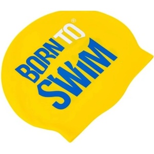 BornToSwim плувна шапка borntoswim classic silicone жълто/син