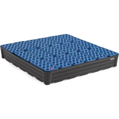 Záchytná vaňa pre malé nádoby z polyetylénu (PE), objem 180 l, 1170x1170x180 mm, mrežový rošt