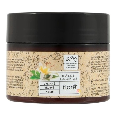 Floré tělový krém bílá lilie & zelený čaj 150 ml