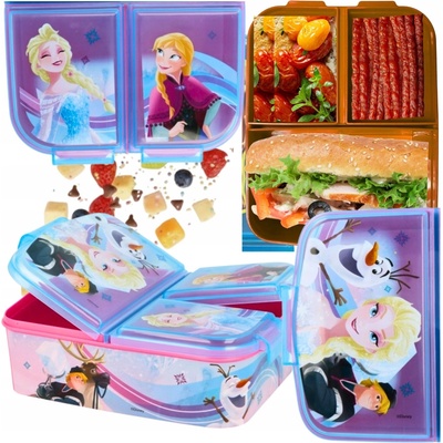Stor delený plastový box na desiatu Disney Frozen 17920