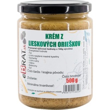 eBrat.sk Lieskovoorieškové maslo 100% jemné 500 g