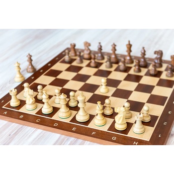 Shakhmaten magazin Дървен шахматен комплект classic с кленова шахматна дъска maxi