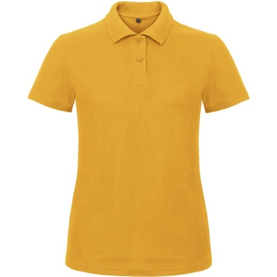 B&C Polokošile B&C ID.001 piqué krátký rukáv dámské COT 01ID10m0200 Zlatá chili