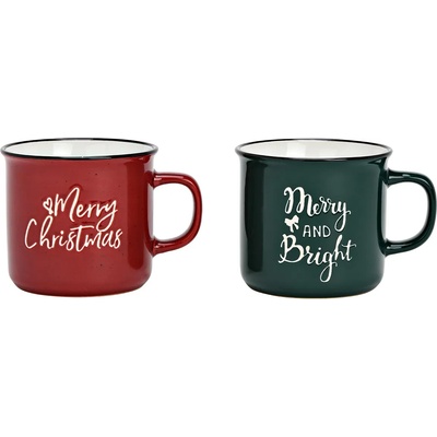 WURM Комплект коледни чаши с надпис 285мл (1511)